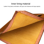 Universal Genuine Leather Business Zipper Laptop Tablet Bag For 12 inch and Below, 12 inch