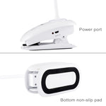 28 LEDs Flexible Goose Neck Hollow Ring Design Eye Protection Light with Clip & Small Night Light Function, TGX-770