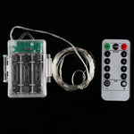 50 LEDs 3 x AA Batteries Box Fairy Lamp Decorative Light with Remote Control, DC 5V, Colorful Light/Remote Control, White Light/Remote Control, Warm White/Remote Control