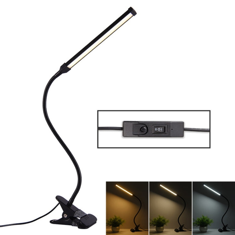 LED Desk Lamp 8W Folding Adjustable Eye Protection Table Lamp, USB Plug-in Version, USB Plug-in Version(Black), USB Plug-in Version(White)