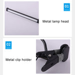 LED Desk Lamp 8W Folding Adjustable Eye Protection Table Lamp, USB Plug-in Version, USB Plug-in Version(Black), USB Plug-in Version(White)