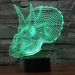 7 Color Discoloration Creative Visual Stereo Lamp Desk Lamp Night Light, Dinosaur Style