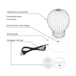 7 Colour Discoloration Creative Visual Stereo Lamp Desk Lamp Night Light, Headset Shape