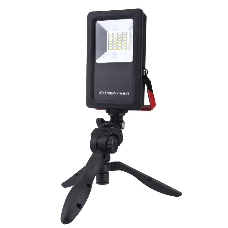 24 LEDs SMD5730 2400LM 6000-6500K Red and Blue Light Flashing Warning Lights Portable with Holder, 30W/2400LM 6000-6500K