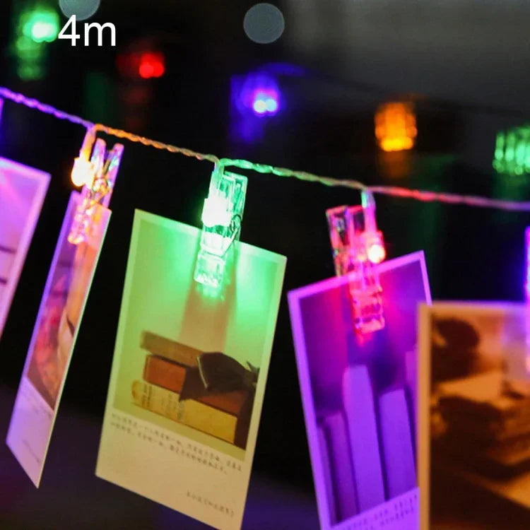 40 LEDs 3 x AA Batteries Box Chains Lamp Decorative Light for Home Hanging Pictures, DIY Party, Wedding, Christmas Decoration, 4m
