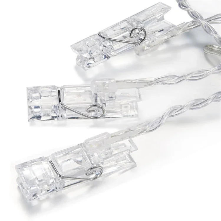 50 LEDs 3 x AA Batteries Box Chains Lamp Decorative Light for Home Hanging Pictures, DIY Party, Wedding, Christmas Decoration, 5m