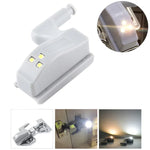 0.3W Universal Inner Hinge LED Sensor lamp Cupboard 3 LEDs Night light Auto ON/OFF Bulb, 1 PCS White Light, 1 PCS Warm White