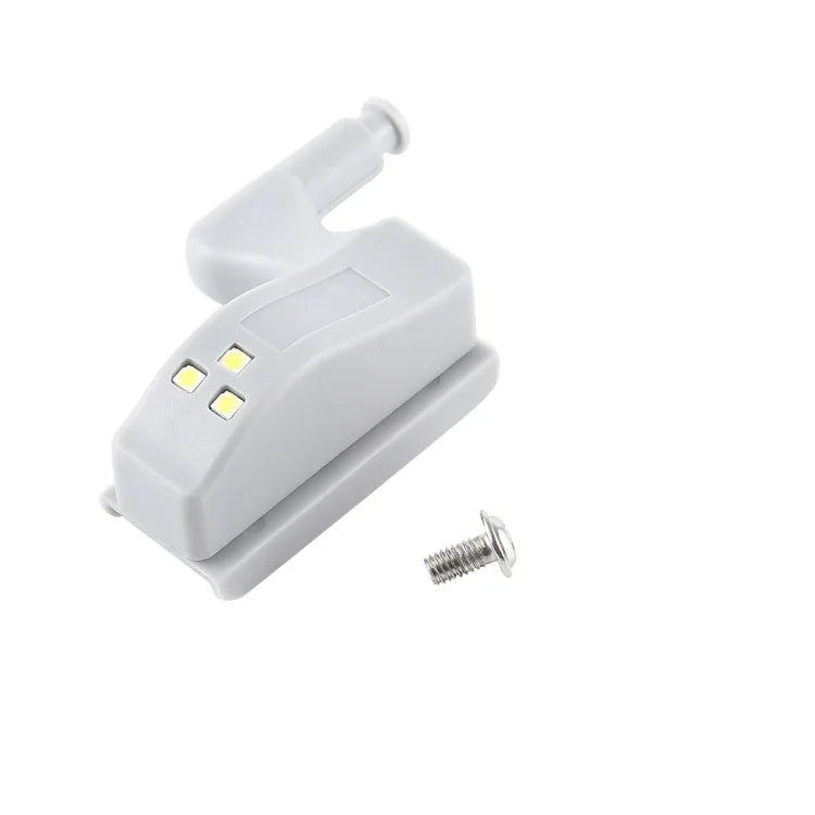 10 PCS 0.3W Universal Inner Hinge LED Sensor lamp Cupboard 3 LEDs Night light Auto ON/OFF Bulb, 10 PCS White Light, 10 PCS Warm White