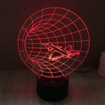 7 Color Discoloration Creative Visual Stereo Lamp Desk Lamp Night Light, Time Machine Style