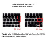 ENKAY Hat-Prince 2 in 1 Frosted Hard Shell Plastic Protective Case + Europe Version Ultra-thin TPU Keyboard Protector Cover for 2016 MacBook Pro 15.4 Inch with Touch Bar (A1707), 15.4 inch with Touch Bar Europe Version