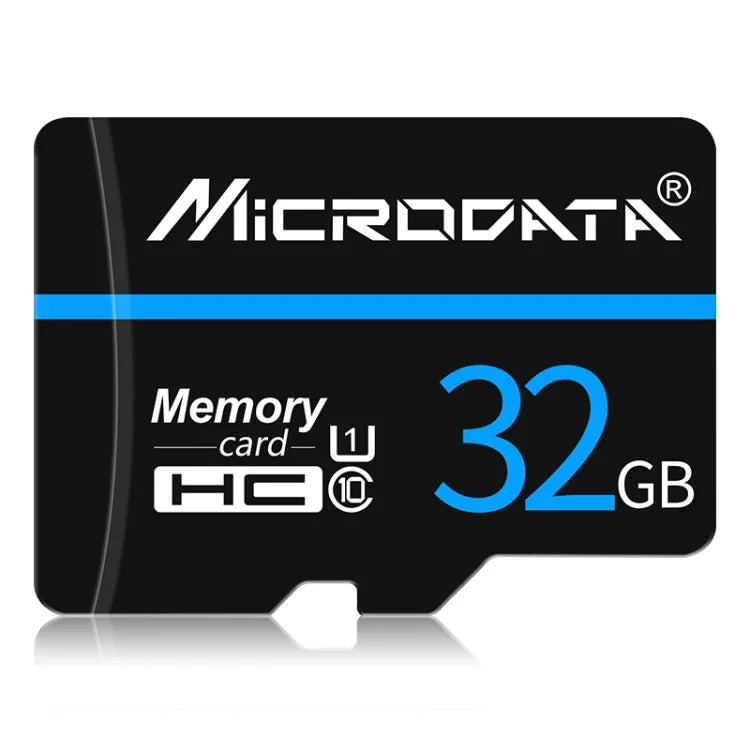 MICRODATA 32GB U1 Blue Line and Black TF Memory Card, 32GB