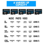 MICRODATA 32GB U1 Blue Line and Black TF Memory Card, 32GB