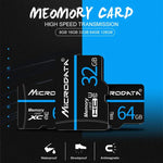 MICRODATA 32GB U1 Blue Line and Black TF Memory Card, 32GB
