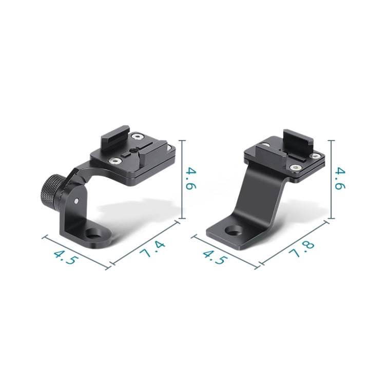 RUIGPRO Motorcycle Handlebar Alloy Phone Bracket for GoPro, Insta360, DJI and Other Action Cameras