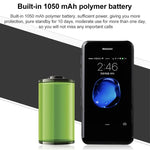 2.45 inch, Android 5.1 MTK6580 Quad Core, Support Bluetooth / WiFi, Network: 3G, 1GB+8GB+32GB TF