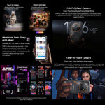 Blackview FORT 2 Rugged Phone, 8GB+256GB, 6.56 inch Android 15 MediaTek MT6769V/CB Helio G81 Octa Core, Network: 4G, OTG, NFC, 8GB+256GB