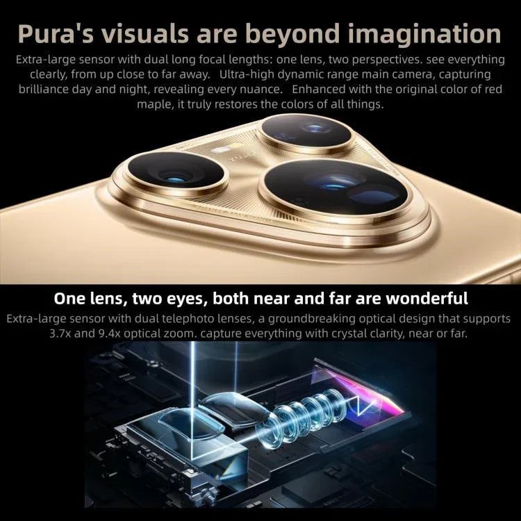 HUAWEI Pura 80 Ultra, 16GB+512GB, Side Fingerprint Identification, 6.8 inch HarmonyOS 5.1, NFC, OTG, Not Support Google Play, 16GB+512GB