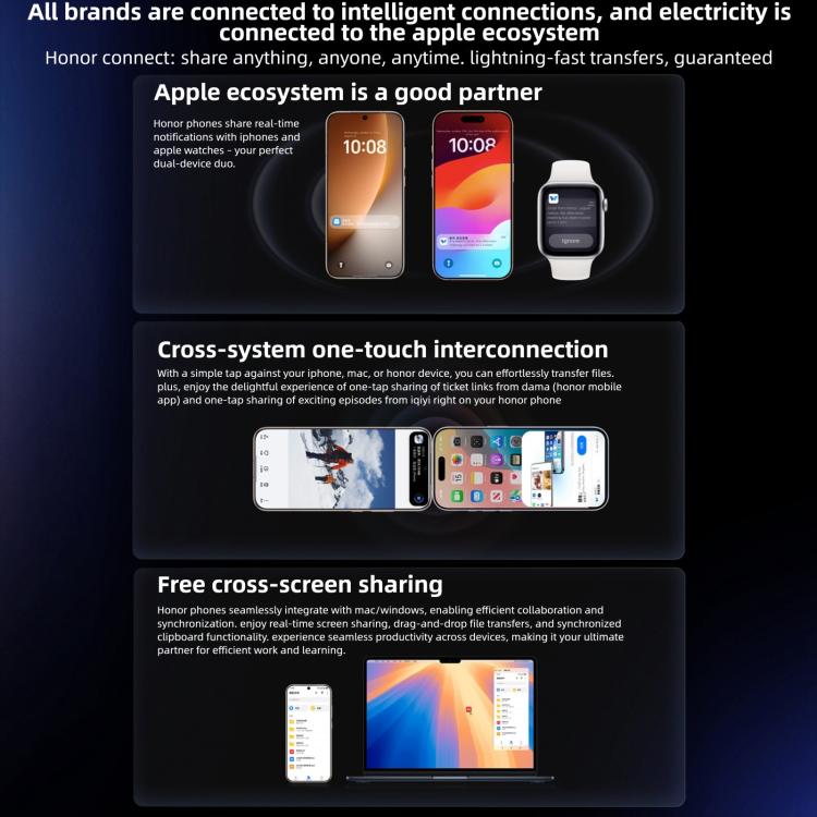Honor Magic8, 16GB+512GB, Screen Fingerprint, 6.58 inch MagicOS 10.0 / Android 16 Snapdragon 8 Elite Gen 5th Octa Core, Network: 5G, NFC, OTG, 16GB+512GB