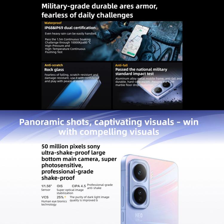 vivo iQOO Neo11, 12GB+512GB, Face ID / Screen Fingerprint Identification, 6.82 inch Android 16 OriginOS 6 Snapdragon 8 Elite Octa Core, OTG, NFC, Network: 5G, iQOO Neo11, 12GB+512GB