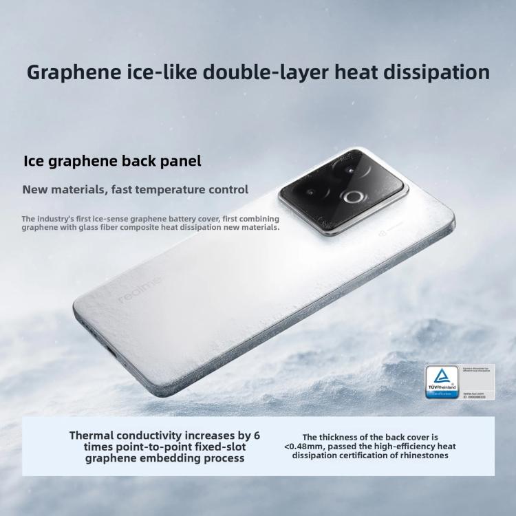Realme GT7, 12GB+256GB, 6.8 inch Android 15 / Realme UI 6.0 MediaTek Dimensity 9400+ Octa Core, NFC, Network: 5G, Support Google Play, 12GB+256GB