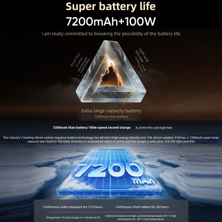 Realme GT7, 12GB+256GB, 6.8 inch Android 15 / Realme UI 6.0 MediaTek Dimensity 9400+ Octa Core, NFC, Network: 5G, Support Google Play, 12GB+256GB