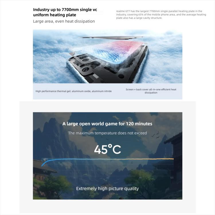 Realme GT7, 16GB+256GB, 6.8 inch Android 15 / Realme UI 6.0 MediaTek Dimensity 9400+ Octa Core, NFC, Network: 5G, Support Google Play, 16GB+256GB