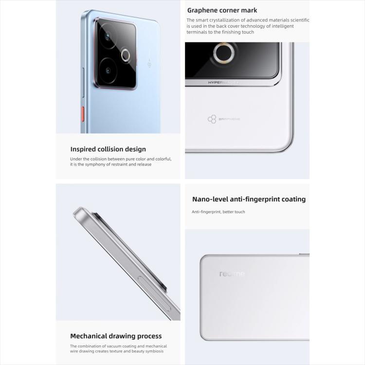 Realme GT7, 16GB+512GB, 6.8 inch Android 15 / Realme UI 6.0 MediaTek Dimensity 9400+ Octa Core, NFC, Network: 5G, Support Google Play, 16GB+512GB