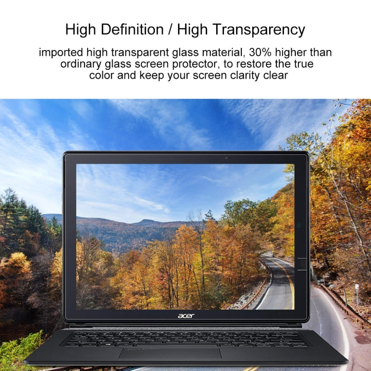 Laptop Screen HD Tempered Glass Protective Film for Acer Switch 7 Laptop Black Edition - SW713-51GNP-879G 13.3 inch, For Acer Switch 7 Laptop Black Edition - SW713-51GNP-879G 13.3 inch
