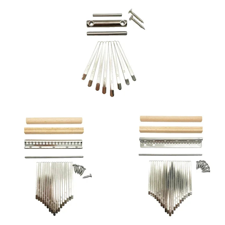 2 PCS 17 Tone Thumb Piano Keys Kalimba Pick Accessories Kit, 2 PCS 17 Tone