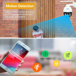 ESCAM Q5068 H.265 5MP Pan / Tilt / 4X Zoom WiFi Waterproof IP Camera, Support ONVIF Two Way Talk & Night Vision, AU Plug, UK Plug, US Plug, EU Plug, AU Plug