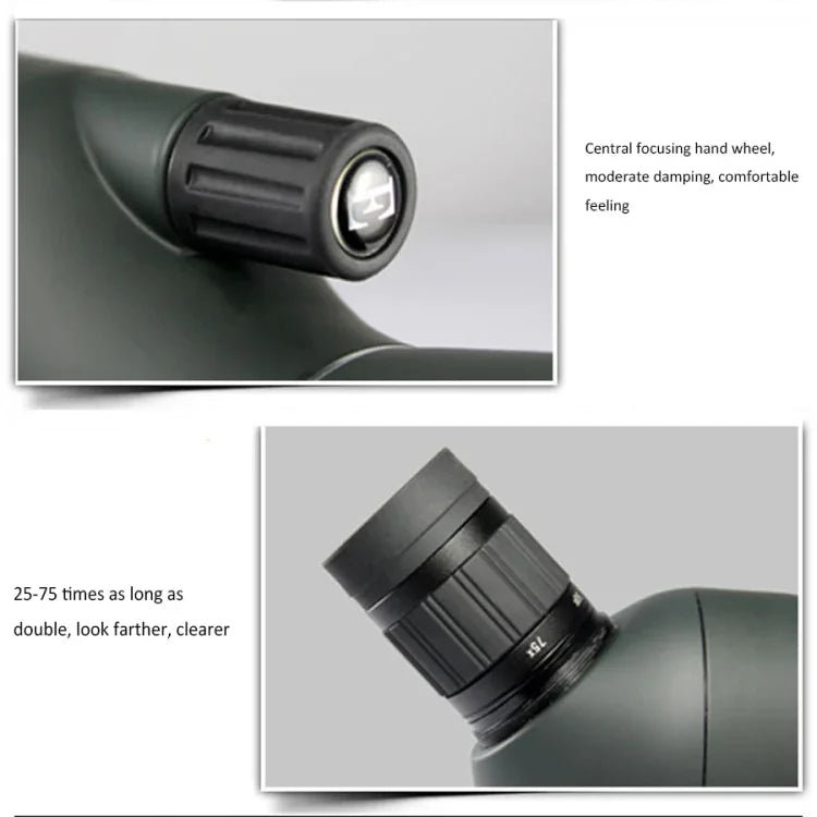 Maifeng 25-75x70 Professional High Definition High Times Outdoor Zoom Monocular Astronomical Telescope, 75x70