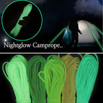 20m 9-Core Nylon+Polyester Full-light Outdoor Camping Tent Rescue Bundled Fluorescent Climbing Rope, 20m White, 20m Yellow, 20m Pink, 20m Green