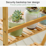 Bamboo 3-Tier Hanging Plant Stand Planter Shelves Flower Pot Storage Rack Folding Display Shelving Plants Shelf, Width: 100cm, 3-Tie Width: 100cm(White), 3-Tie Width: 100cm(Apricot)