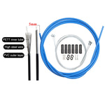 Universal Bicycle Brake Cable Tube Set, Orange, Green, Grey, Blue, Red, White, Yellow, Black