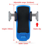 Multifunction 4  in 1 Phone Holder Bicycle Bell Cycling Lamp Flashlight, 4 in 1 Phone Holder