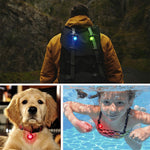 5 PCS Camping Night Running Arm Luminous Hanging Buckle Safety Light, 5 PCS afety Light, 5 PCS Safety Light