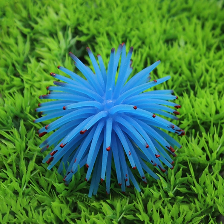 Aquarium Articles Decoration TPR Simulation Sea Urchin Ball Coral with Point, Size: S, Diameter: 7cm, 7cm