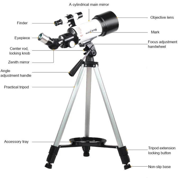 Maifeng40070 233x70 High Definition High Times Astronomical Telescope with Tripod, 233 x 70