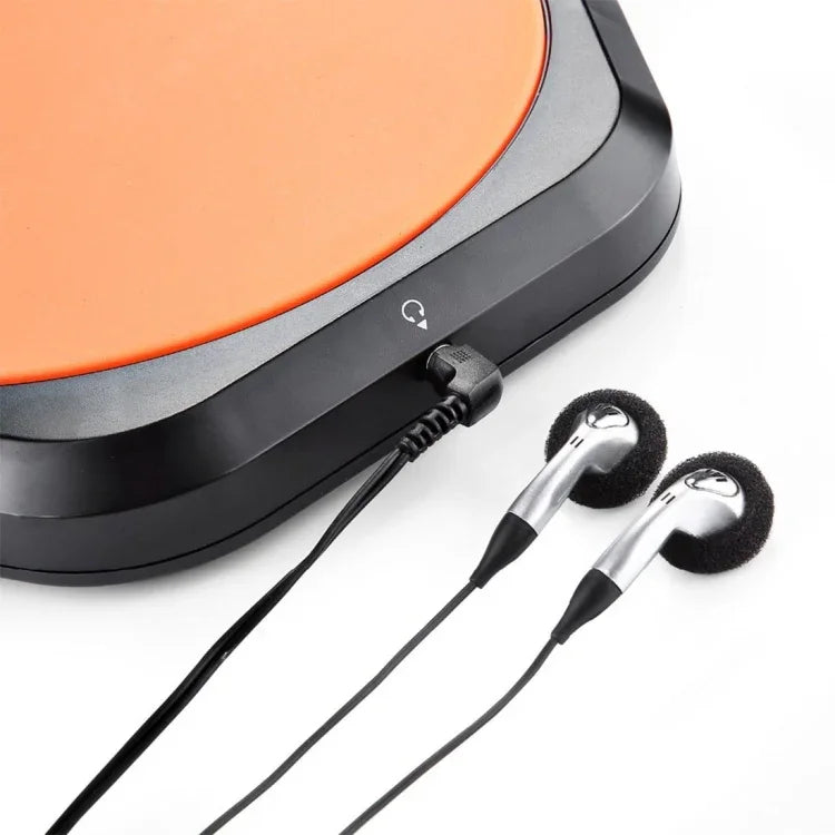 Electronic Dumb Combat Board Trainer Drum Exercise Metronome DS100(Black+Orange), Electronic Drum DS100