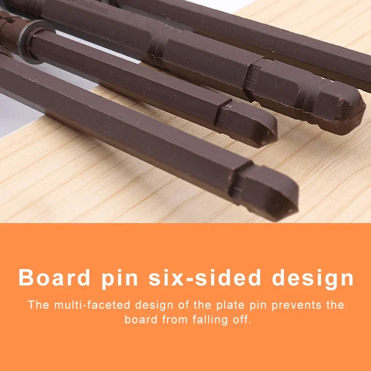 10 PCS Concealed Layer Board Pin Wall Bookshelf Invisible Bulkhead Nail, 14x140mm, 14x140mm
