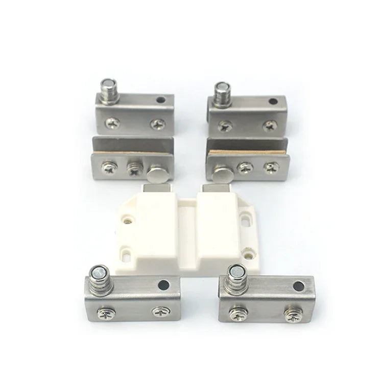 Glass Clip Double Door Touching Exhibition Cabinet Hinge, Double