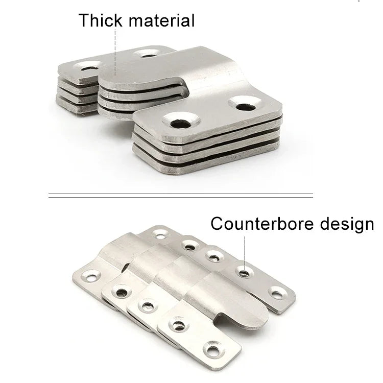 20 PCS Stainless Steel Picture Frame Hanging Code Mirror Fastener, Size: L, L 20 PCS