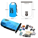 Outdoor Waterproof Single Shoulder Bag Dry Sack PVC Barrel Bag, Capacity: 5L, Capacity: 5L (Pink), Capacity: 5L (Green), Capacity: 5L (Sky Blue), Capacity: 5L (Yellow), Capacity: 5L (Black), Capacity: 5L (Dark Blue), Capacity: 5L (Orange)