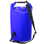 Outdoor Waterproof Double Shoulder Bag Dry Sack PVC Barrel Bag, Capacity: 20L, Capacity: 20L (Sky Blue), Capacity: 20L (Yellow), Capacity: 20L (Black), Capacity: 20L (Dark Blue), Capacity: 20L (Orange), Capacity: 20L (Pink), Capacity: 20L (Green)