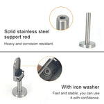 304 Stainless Steel Glass Fish Mouth Support Rod Fixing Clip with 14x40mm Rod, Specification: S, S, with 14x40mm Rod