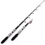 30cm Portable Telescopic Sea Fishing Rod Mini Fishing Pole, Extended Length : 1.0m, 1.0m