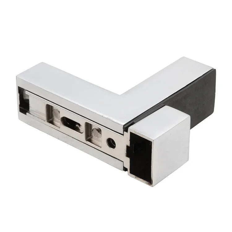 3-24mm F Type Glossy Polished  Zinc Alloy Fixed Clip Glass Wood Layer Board Bracket, 3-24mm Glossy