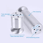 Stainless Steel Wire Drawing Thickened Column Sofa Furniture Cabinet Foot, Height: 180mm, 180mm
