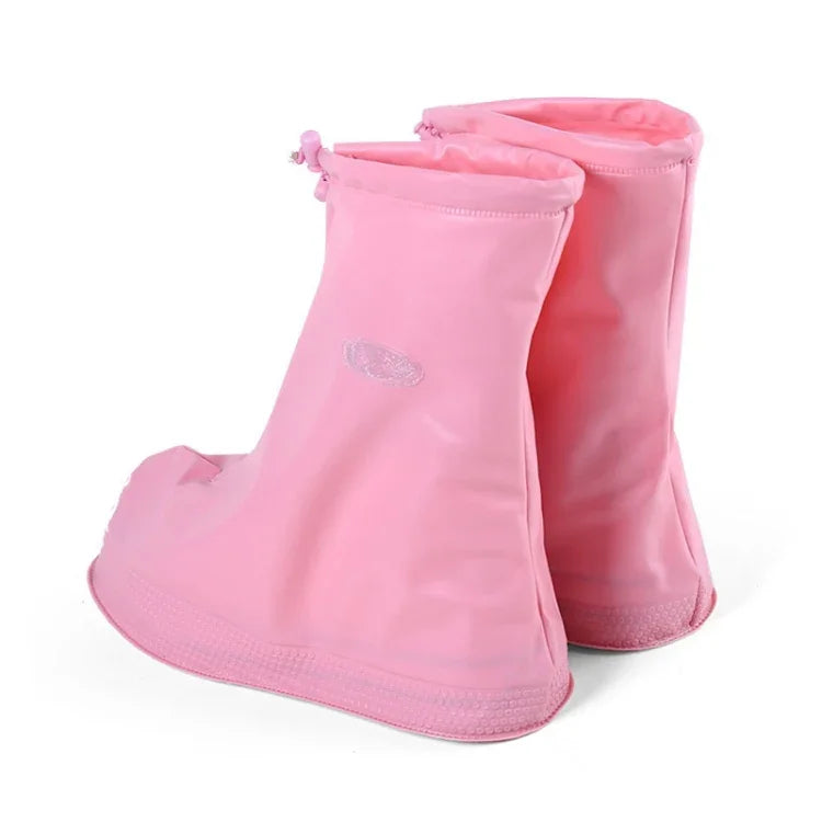 Fashion Children PVC Non-slip Waterproof Thick-soled Shoe Cover Size: XL, Size: XL