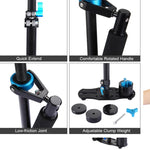 PULUZ 38.5-61cm Carbon Fibre Handheld Stabilizer for DSLR & DV Digital Video & Cameras, Load Range: 0.5-3kg, P60T Blue, P60T Red